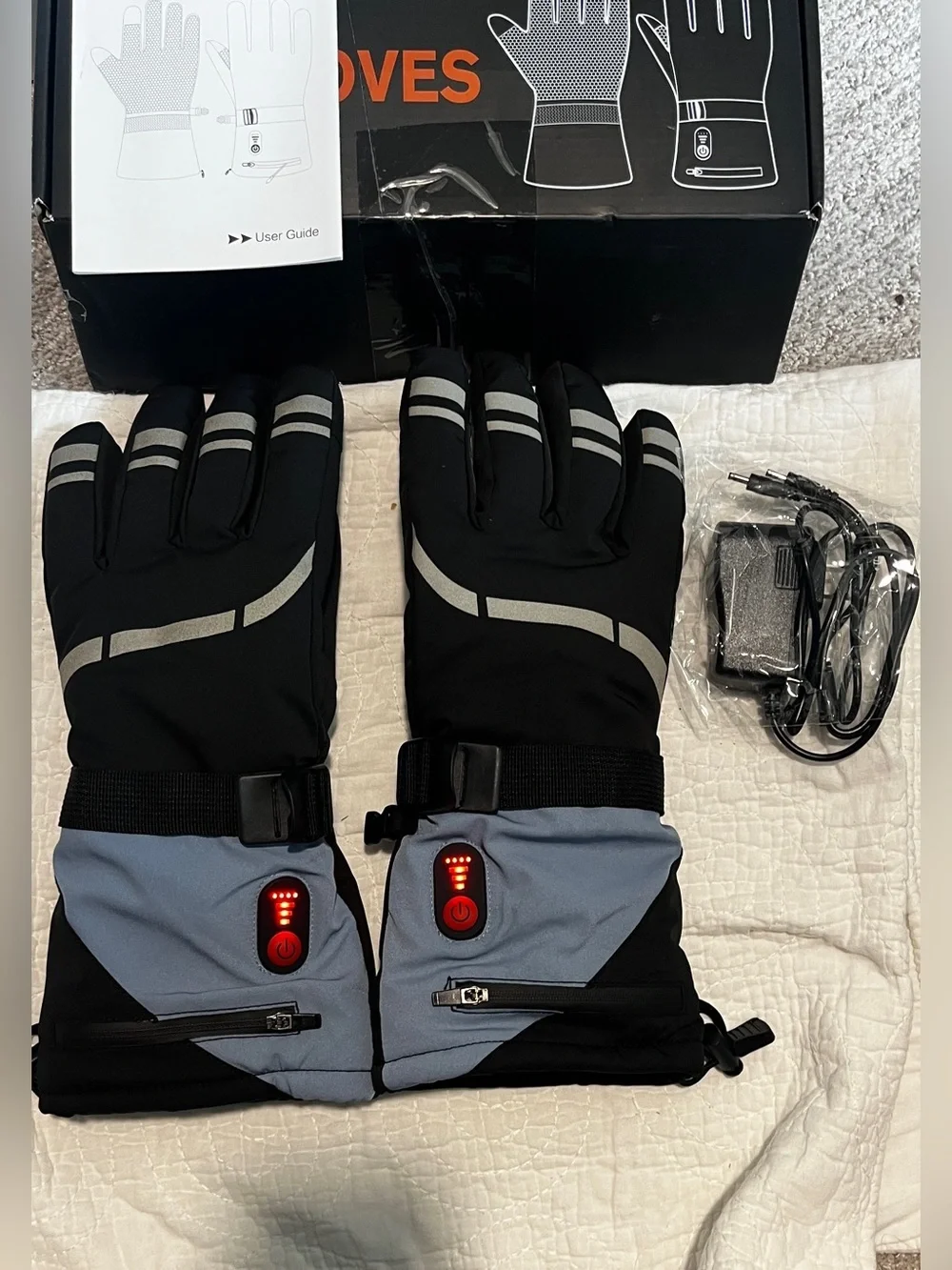 Heated Gloves, 3 Heating Levels Heated Work Gloves With Touchscreen L 1080/bb6-2